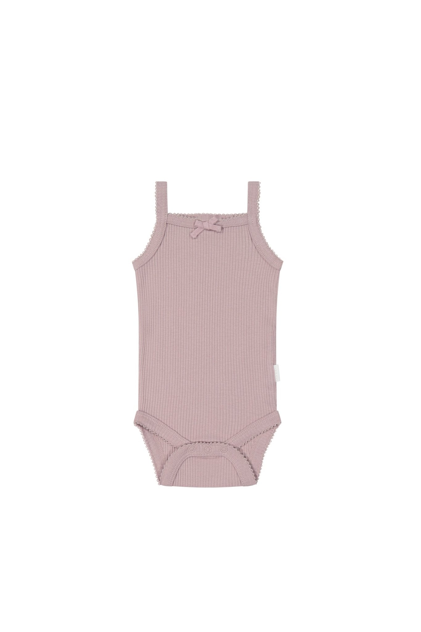 Organic Cotton Modal Singlet Bodysuit - Blossom