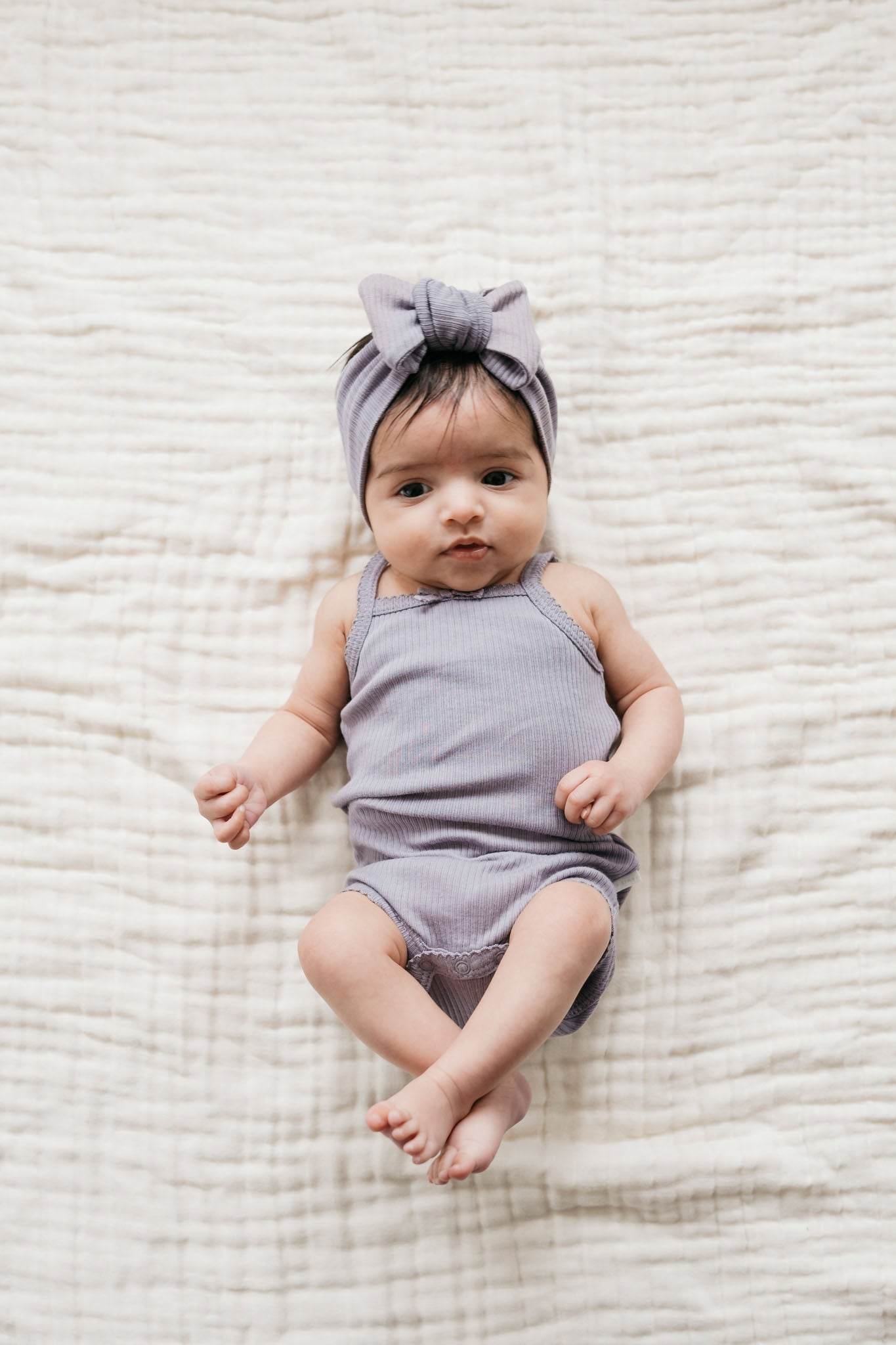 Organic Cotton Modal Singlet Bodysuit - Daisy