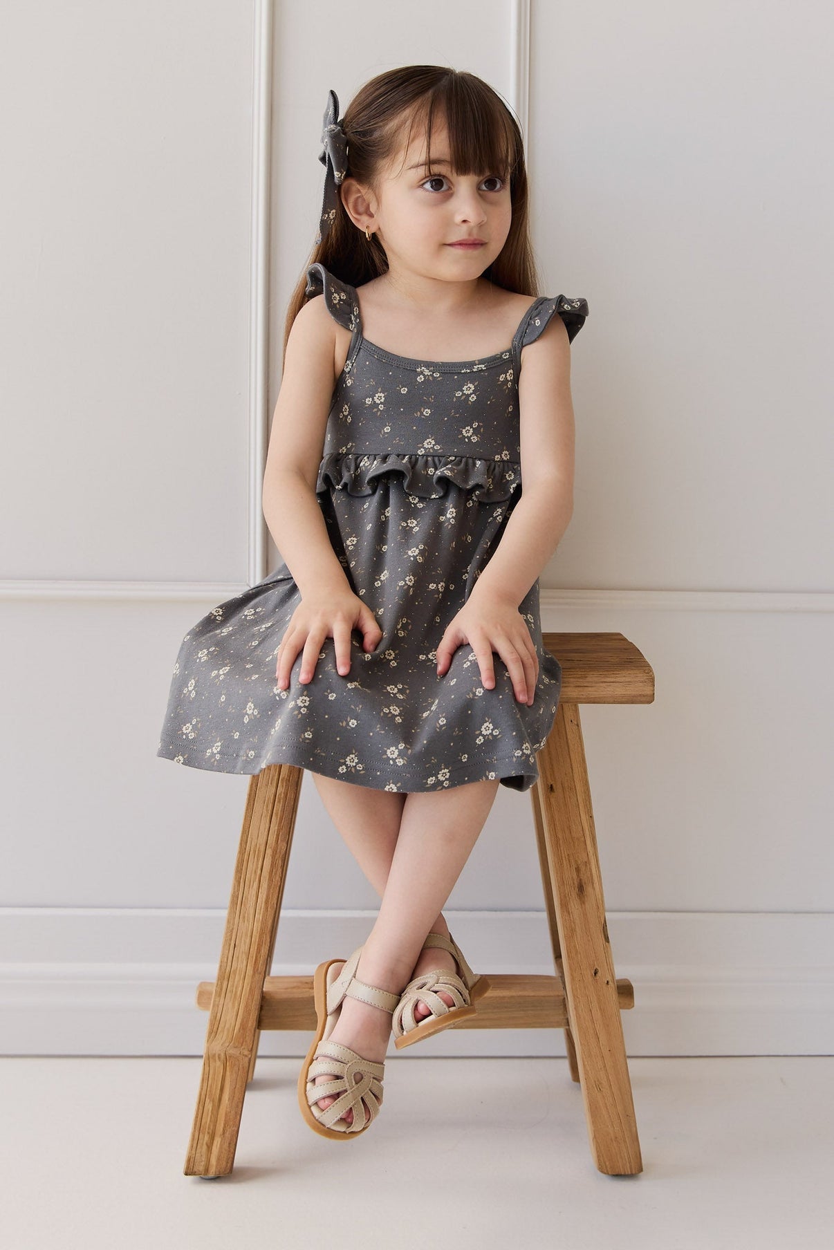 Organic Cotton Molly Dress - Lulu Bloom Lava - Khanh