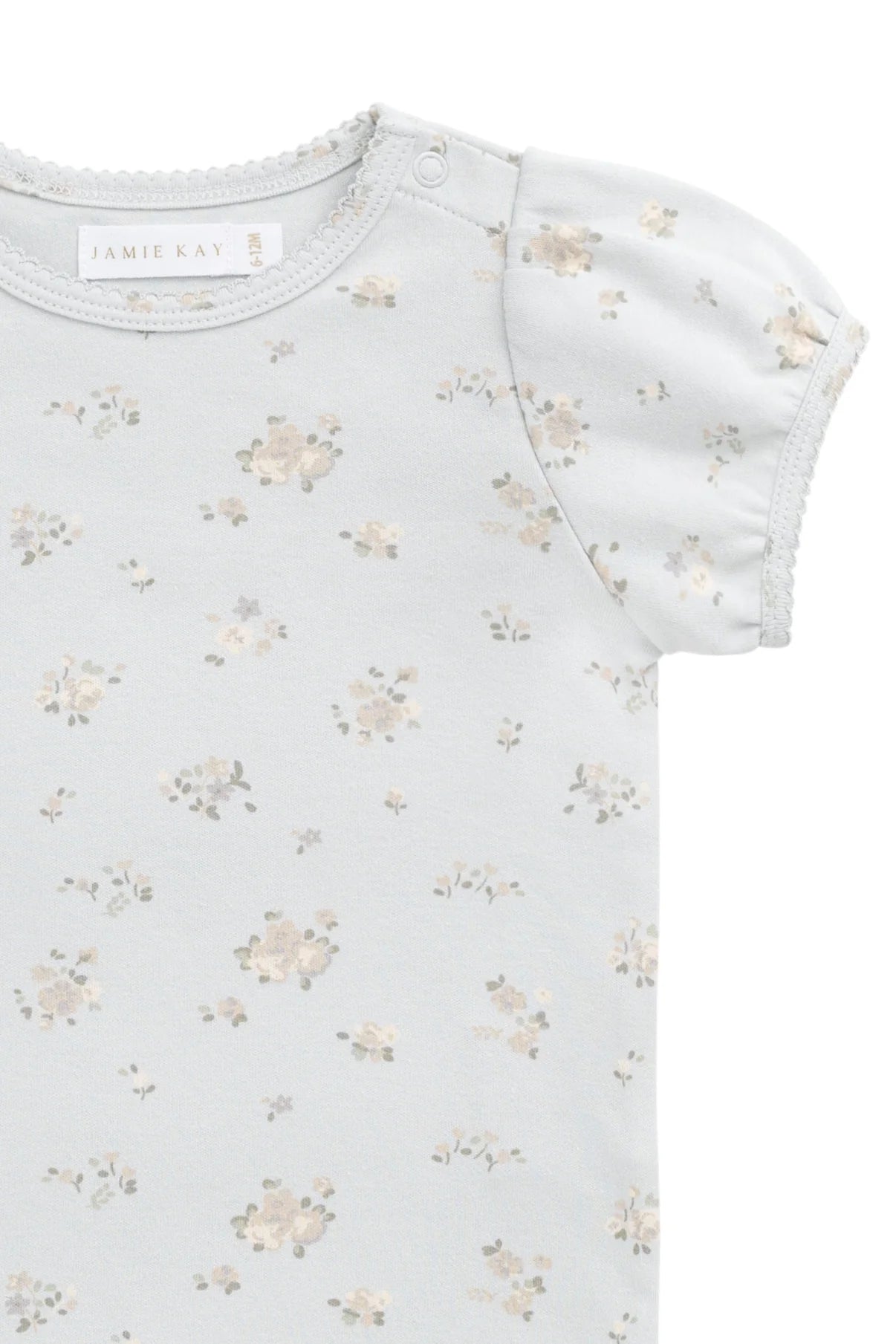 Organic Cotton Prarie Top || Petite Fleur Blue