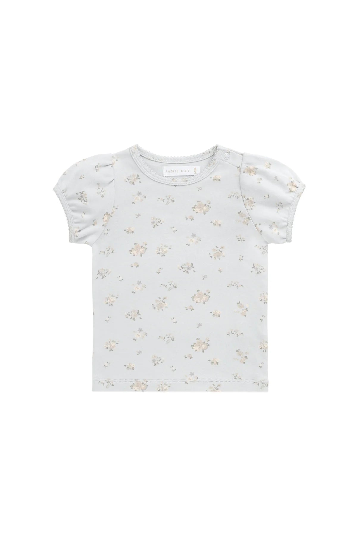 Organic Cotton Prarie Top || Petite Fleur Blue – Khanh
