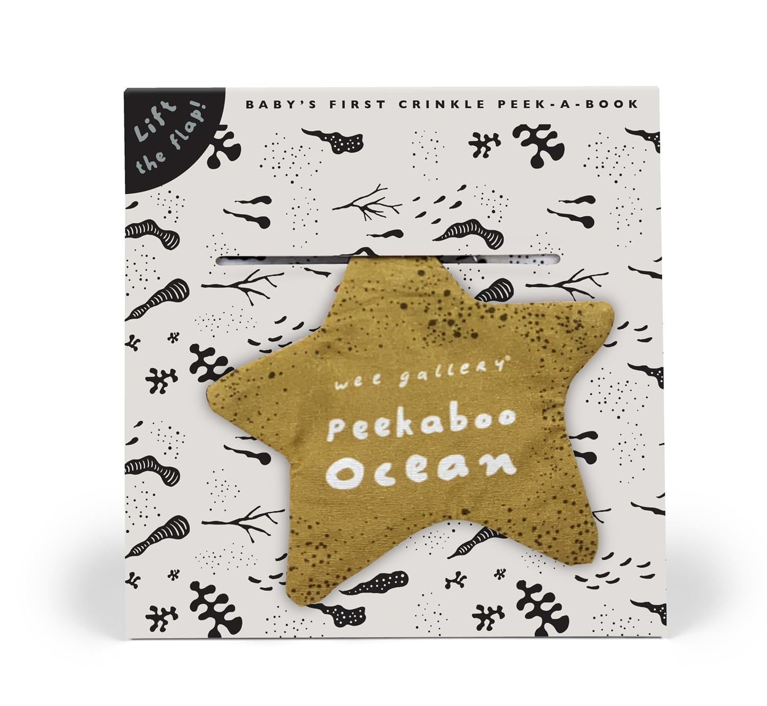 Peekaboo Ocean: Baby's First Crinkle Peek - A - Book - Lift the flap!