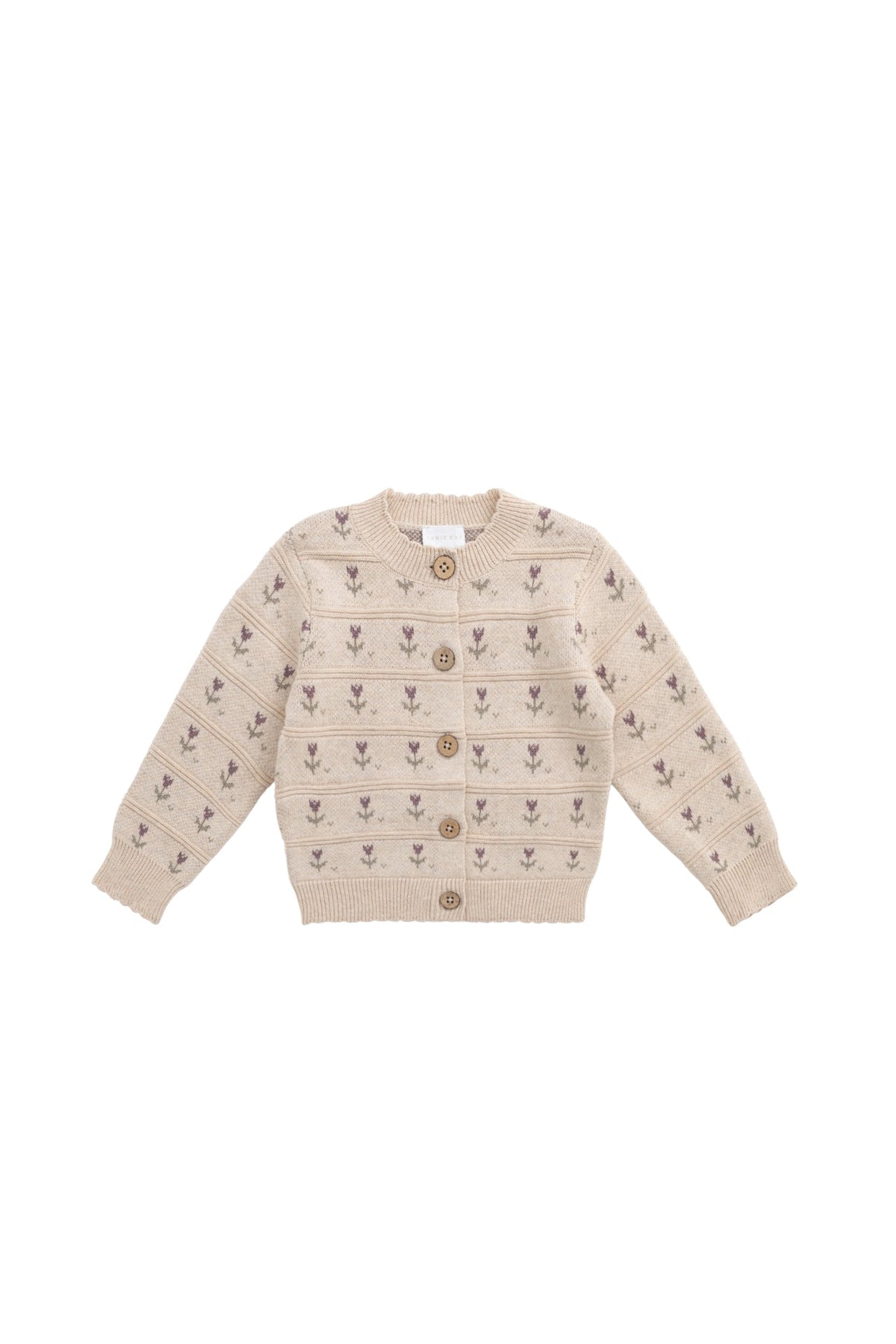 Penny Knitted Cardigan || Penny Flower Jacquard