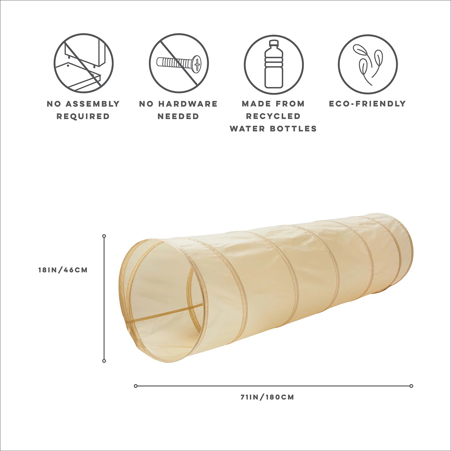 Play Tunnel || Solid Beige