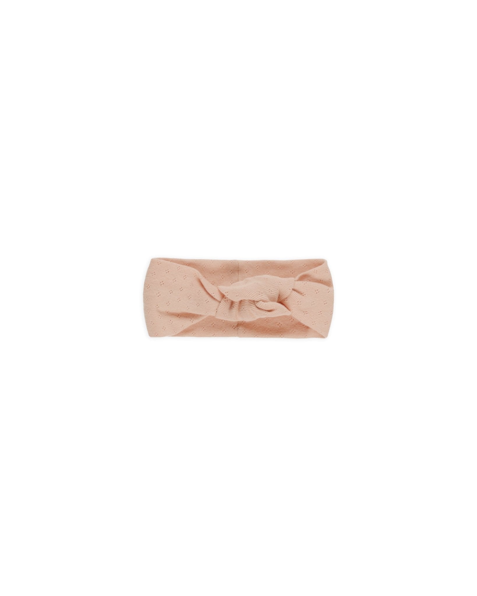 Pointelle Knotted Headband || Melon
