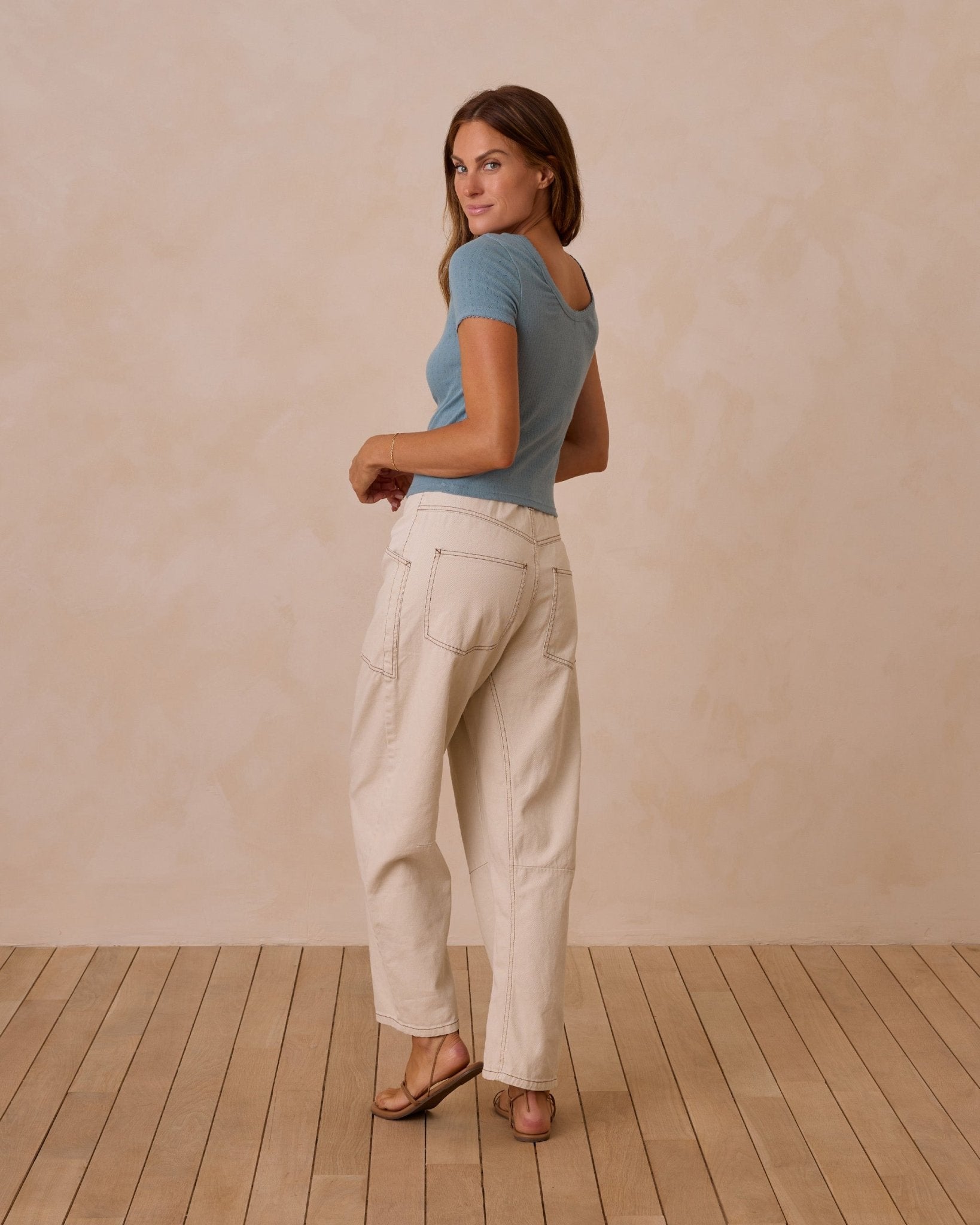 Pointelle Tee || Ocean
