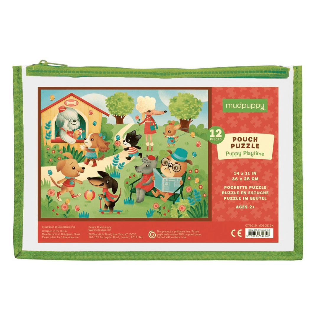 Puzzle 12 Pouch Puppy Playtime