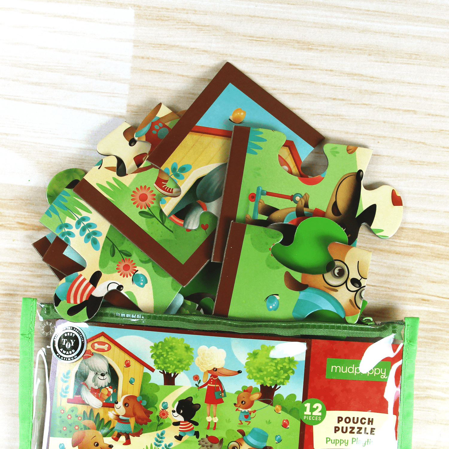 Puzzle 12 Pouch Puppy Playtime