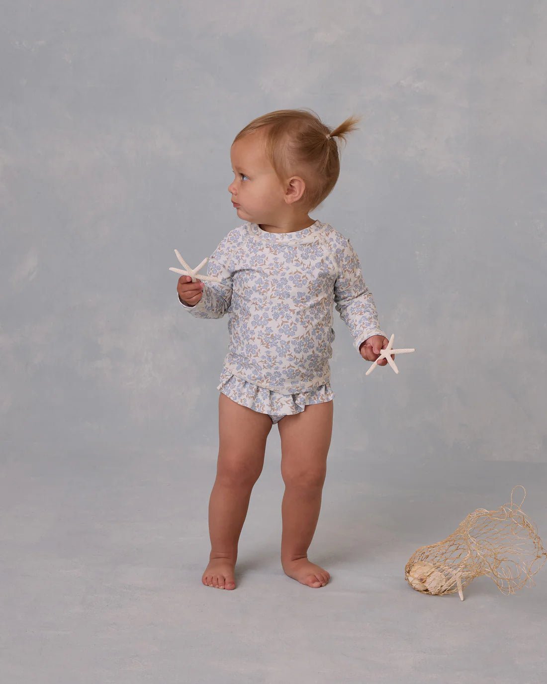 Rashguard Girls Set || Blue Ditsy