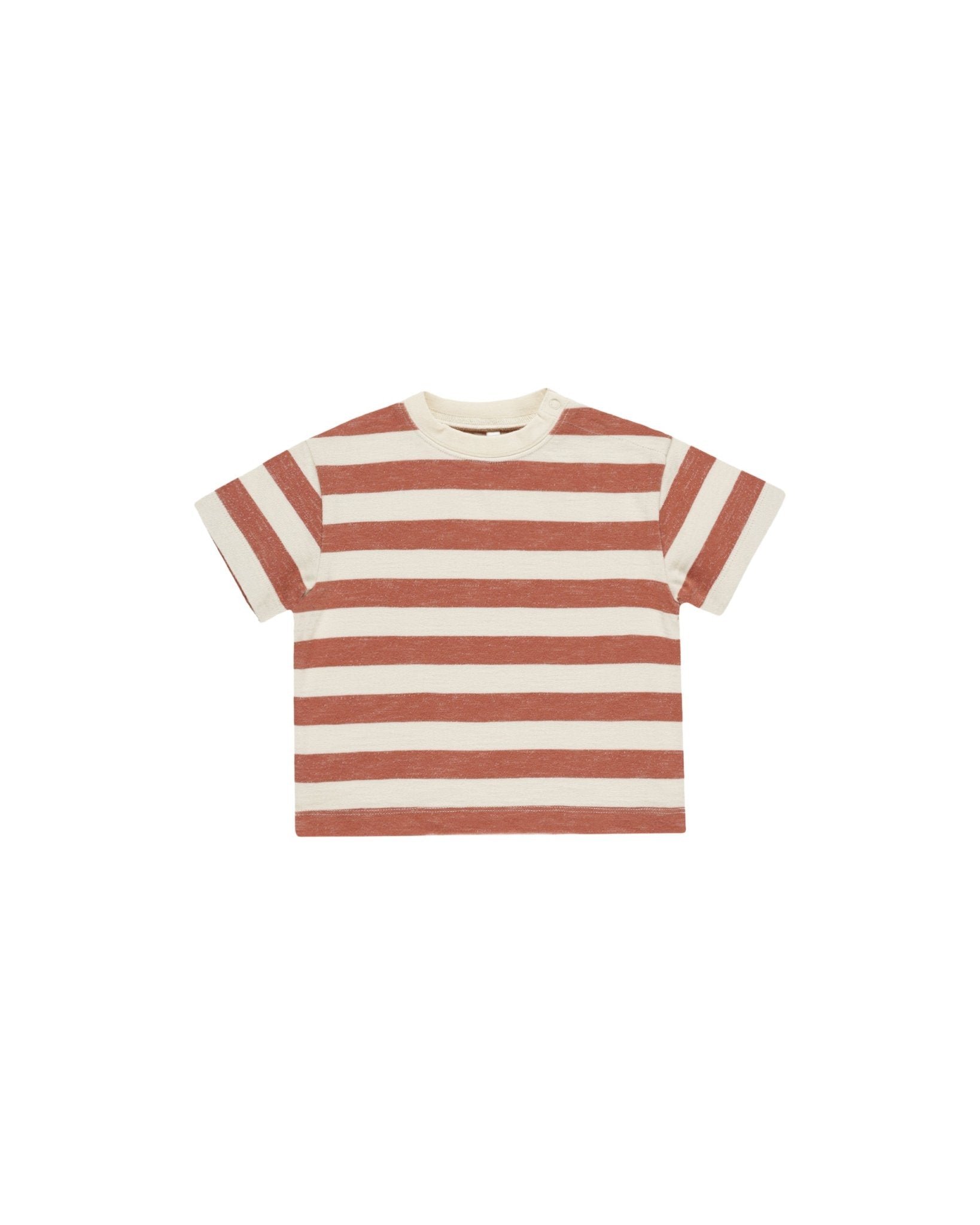 Relaxed Tee || Poppy Stripe