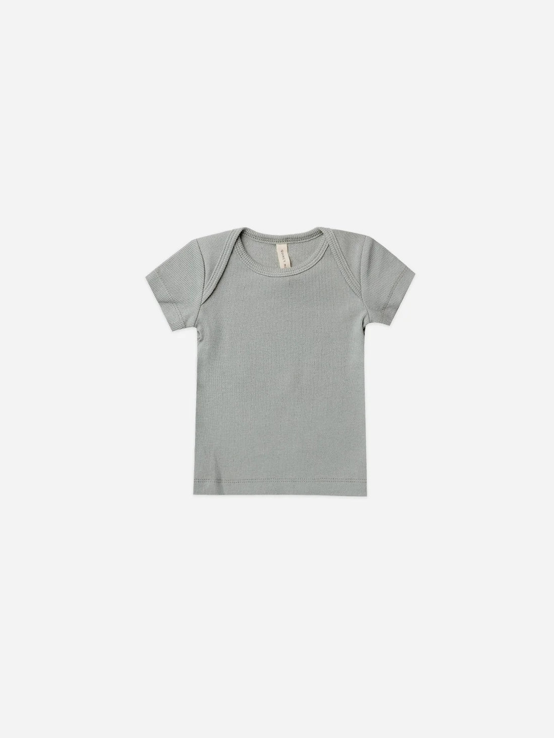 RIBBED SHORT SLEEVE TEE | SKY