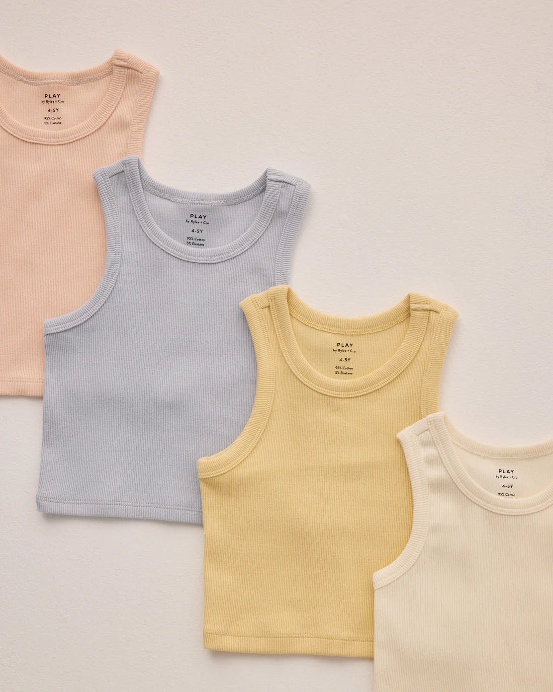 Ribbed Tank Set || Light Blue, Shell