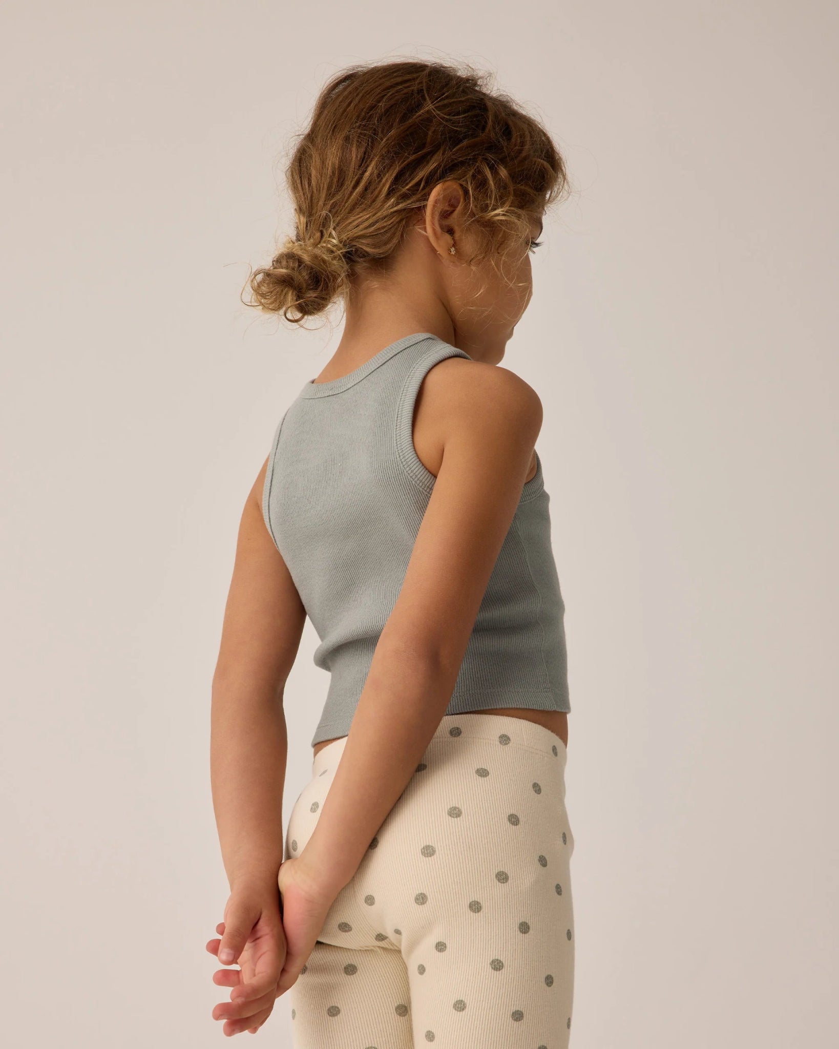 Ribbed Tank Set || Natural, Eucalyptus