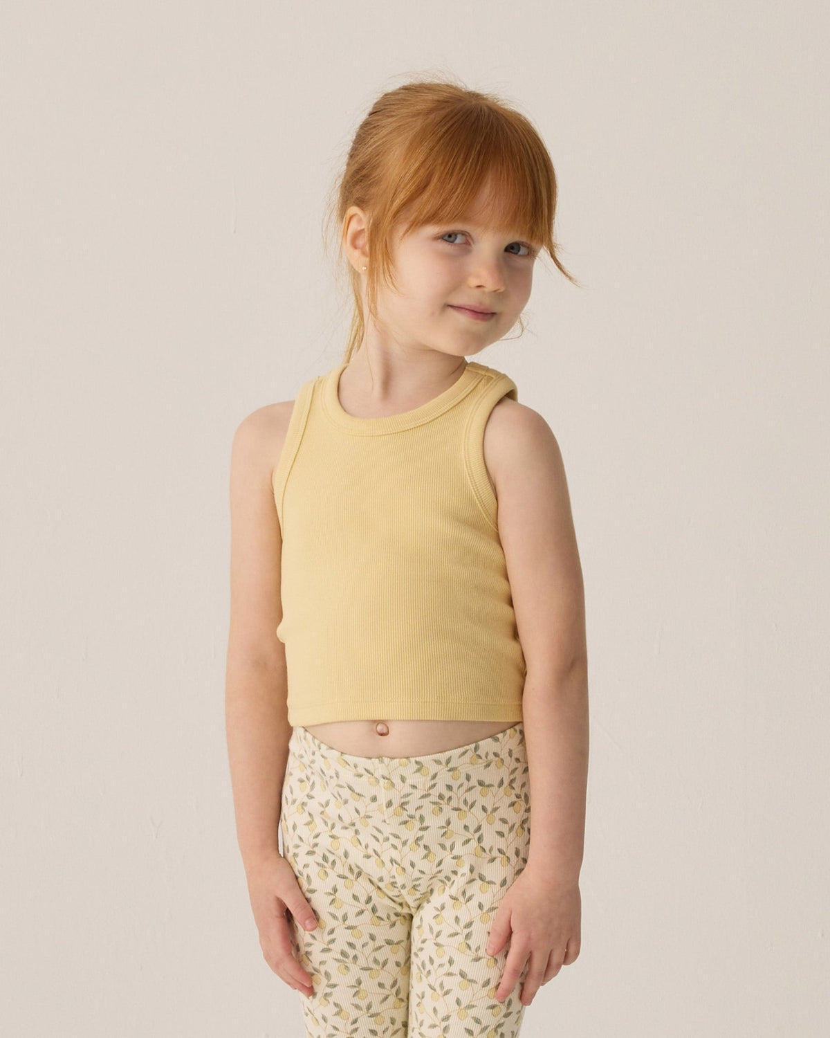 Ribbed Tank Set || Yellow, Ivory - LAST 8/9Y & 10/12Y – Khanh