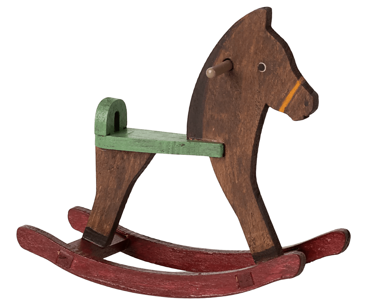 Rocking horse, Mouse - Dark brown