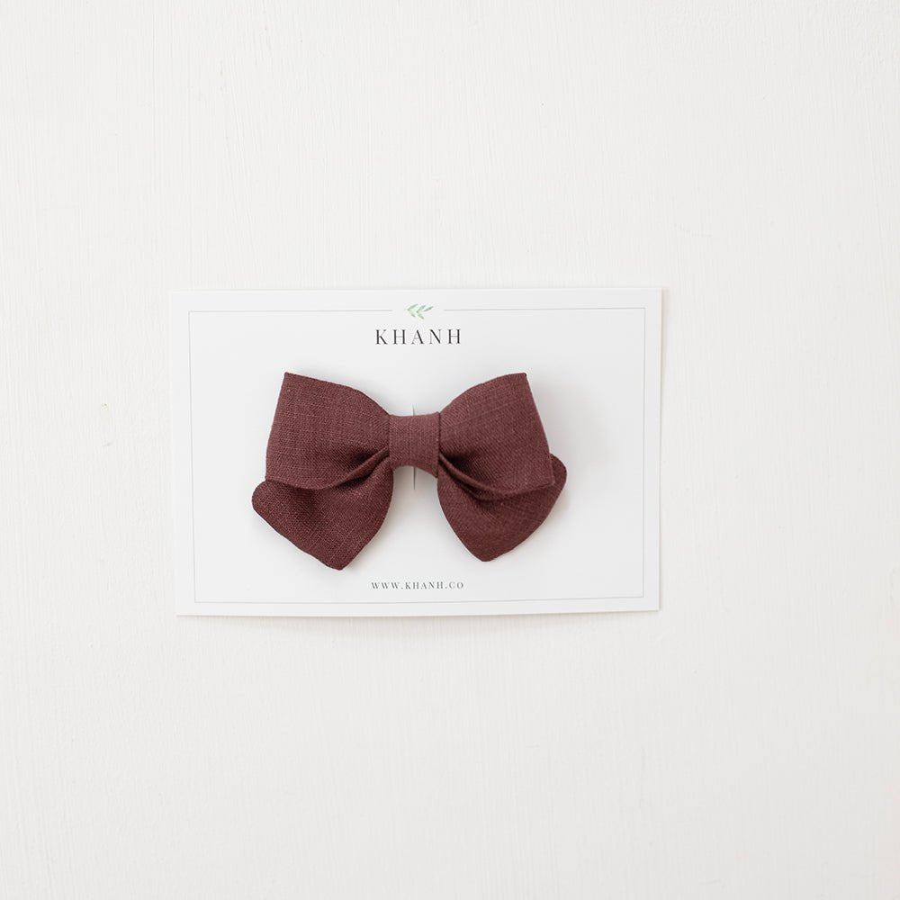 Rose Brown | Medium Sailor Bow