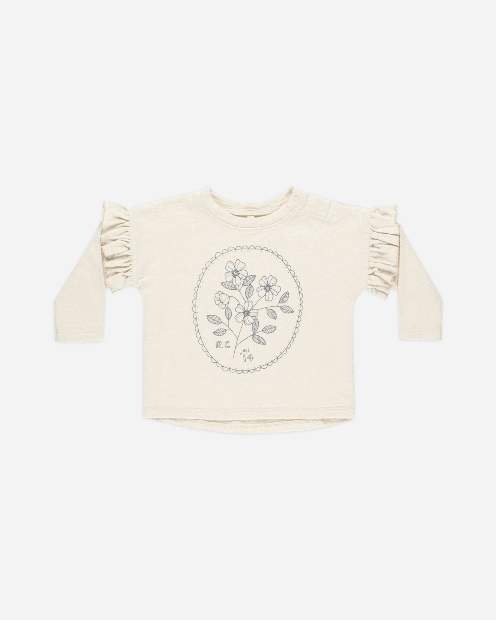 Ruffle Long Sleeve Tee || Wildflower