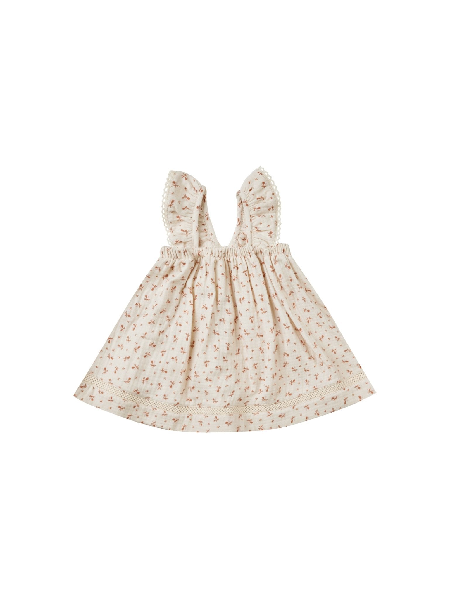 Ruffle Tank Dress || Clay Ditsy - LAST 0/3M & 3/6M
