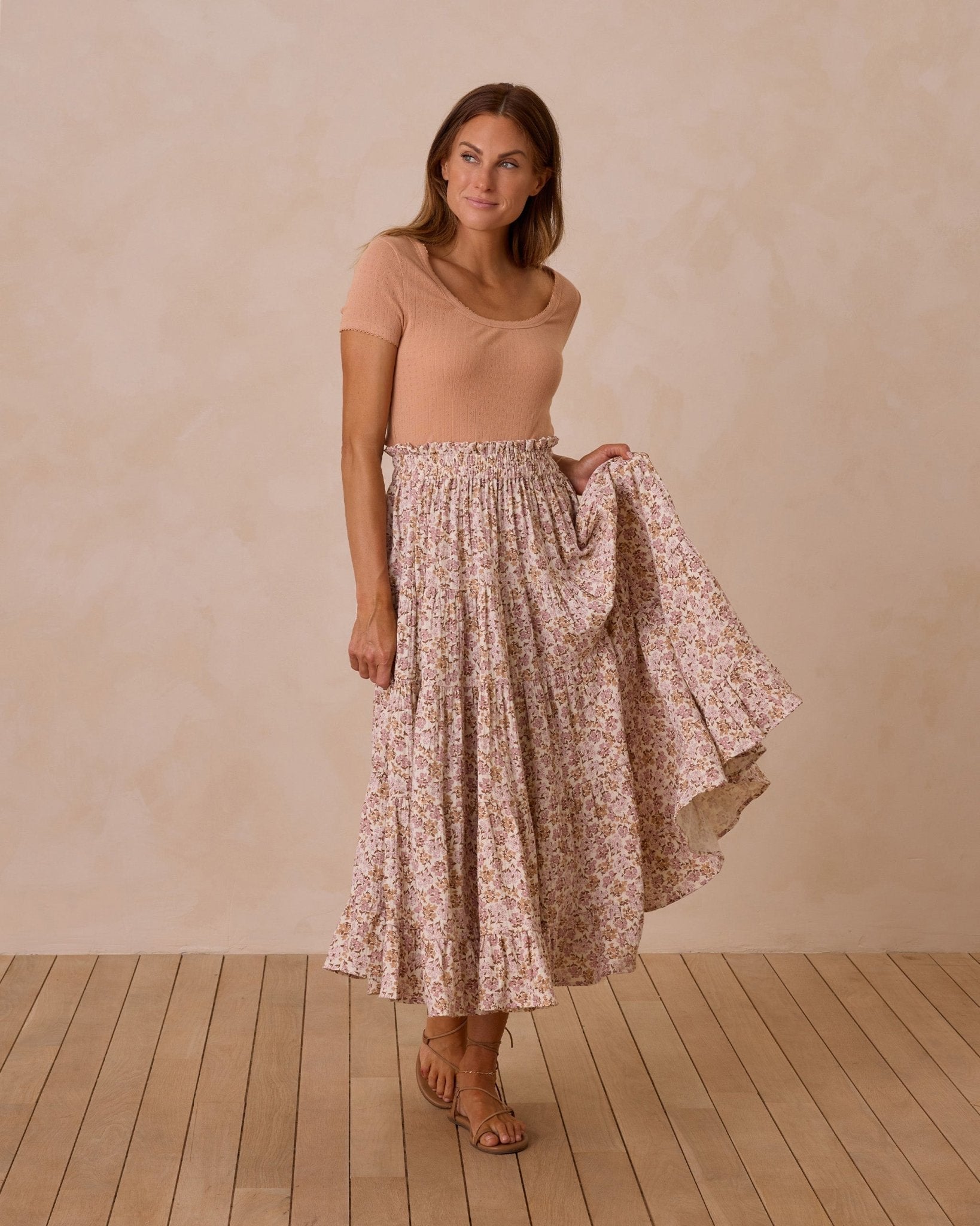 Ruffle Tiered Maxi Skirt || Wildflower