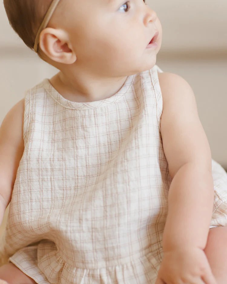 Ruffled Tulip Top + Bloomer Set || Oat Check