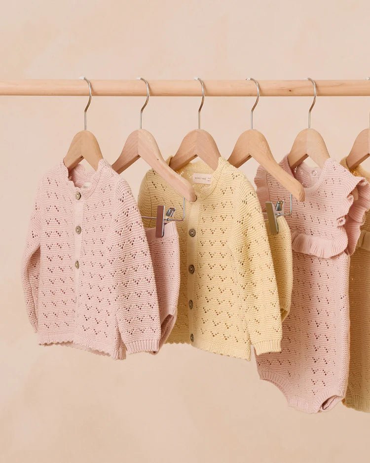 Scalloped Cardigan || Bubblegum