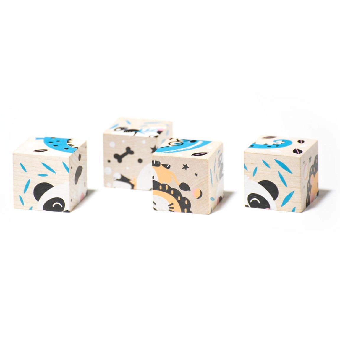 Set of Wooden Blocks - Animals