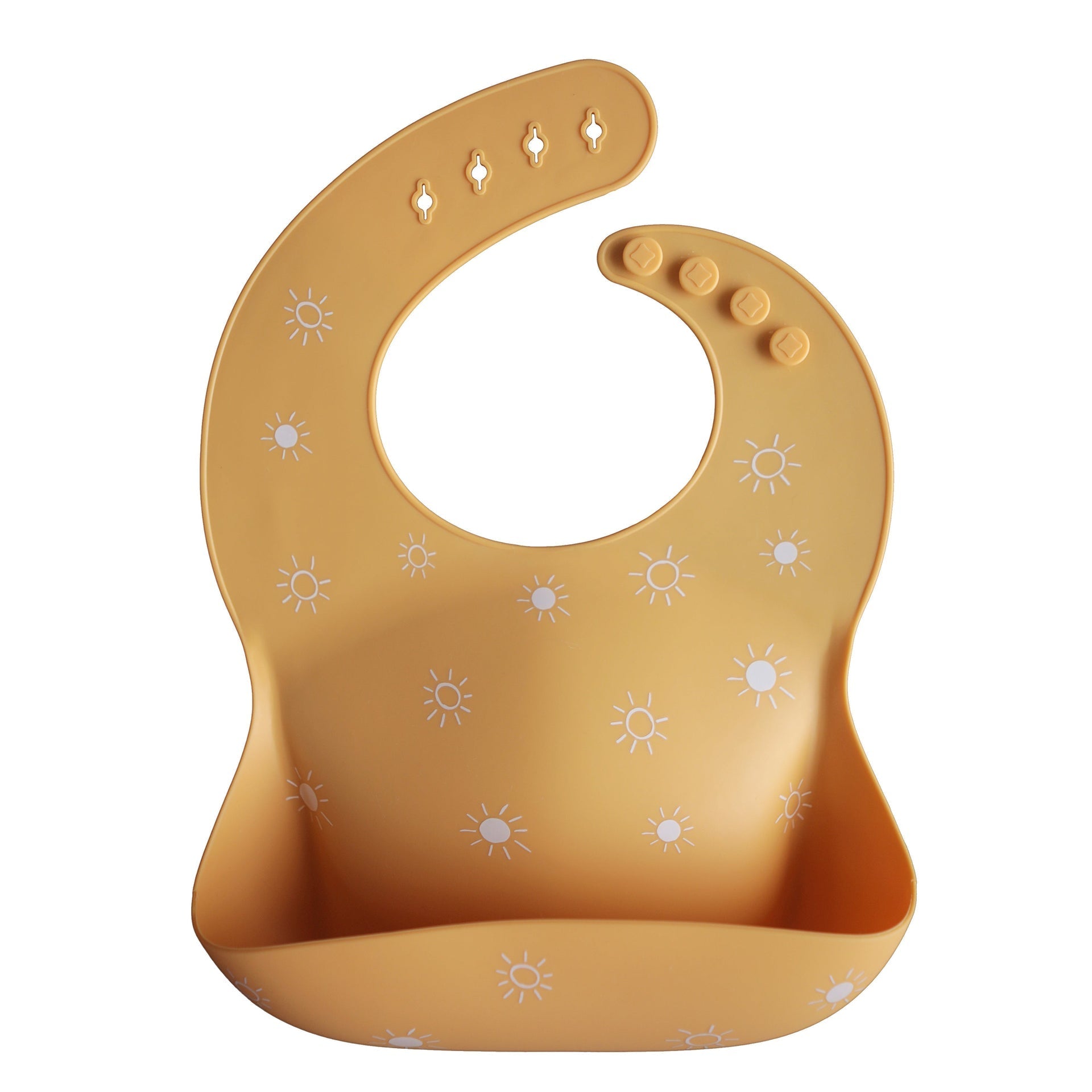 Silicone Baby Bib | Sun Orange