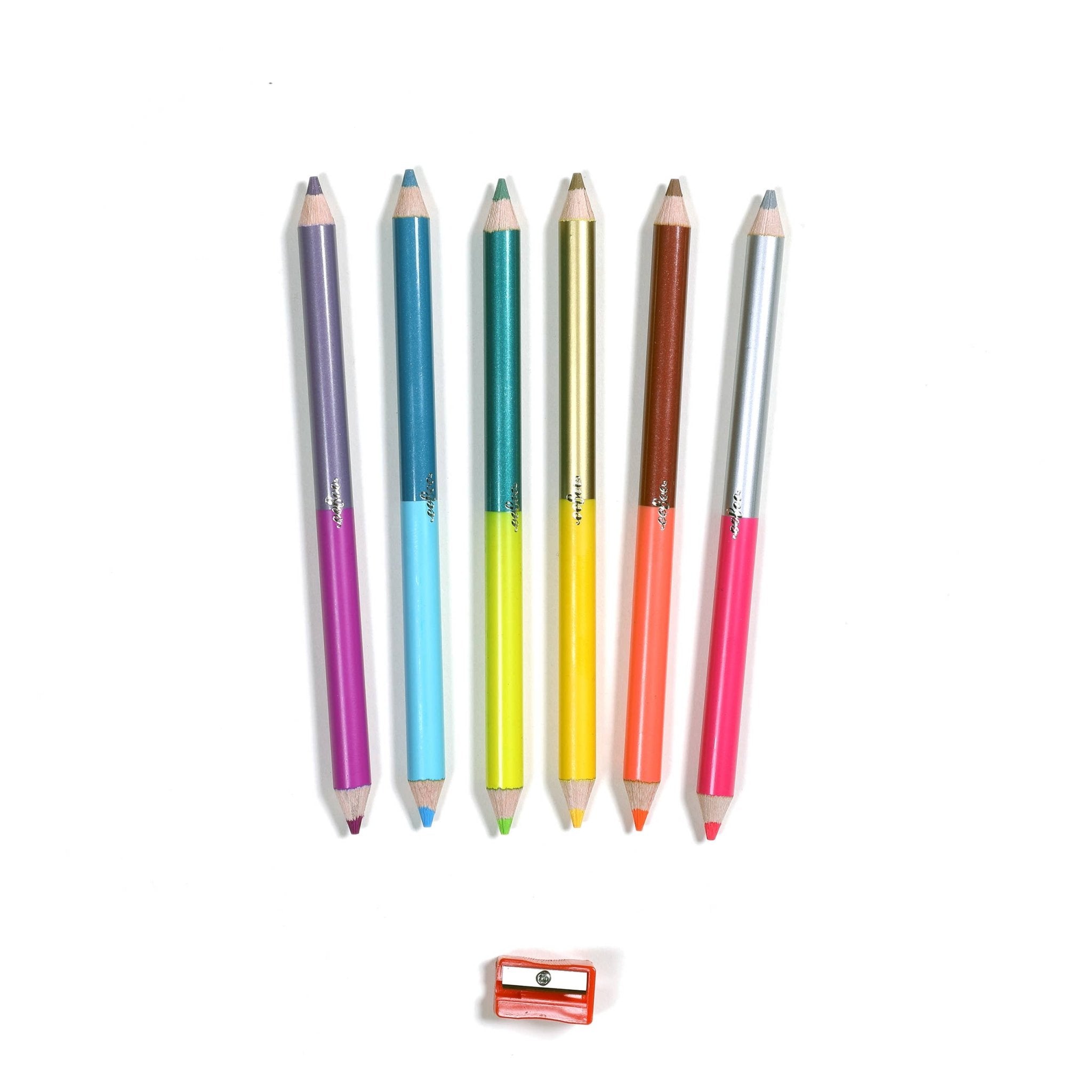 Silver Robot 6 Jumbo Special Pencils
