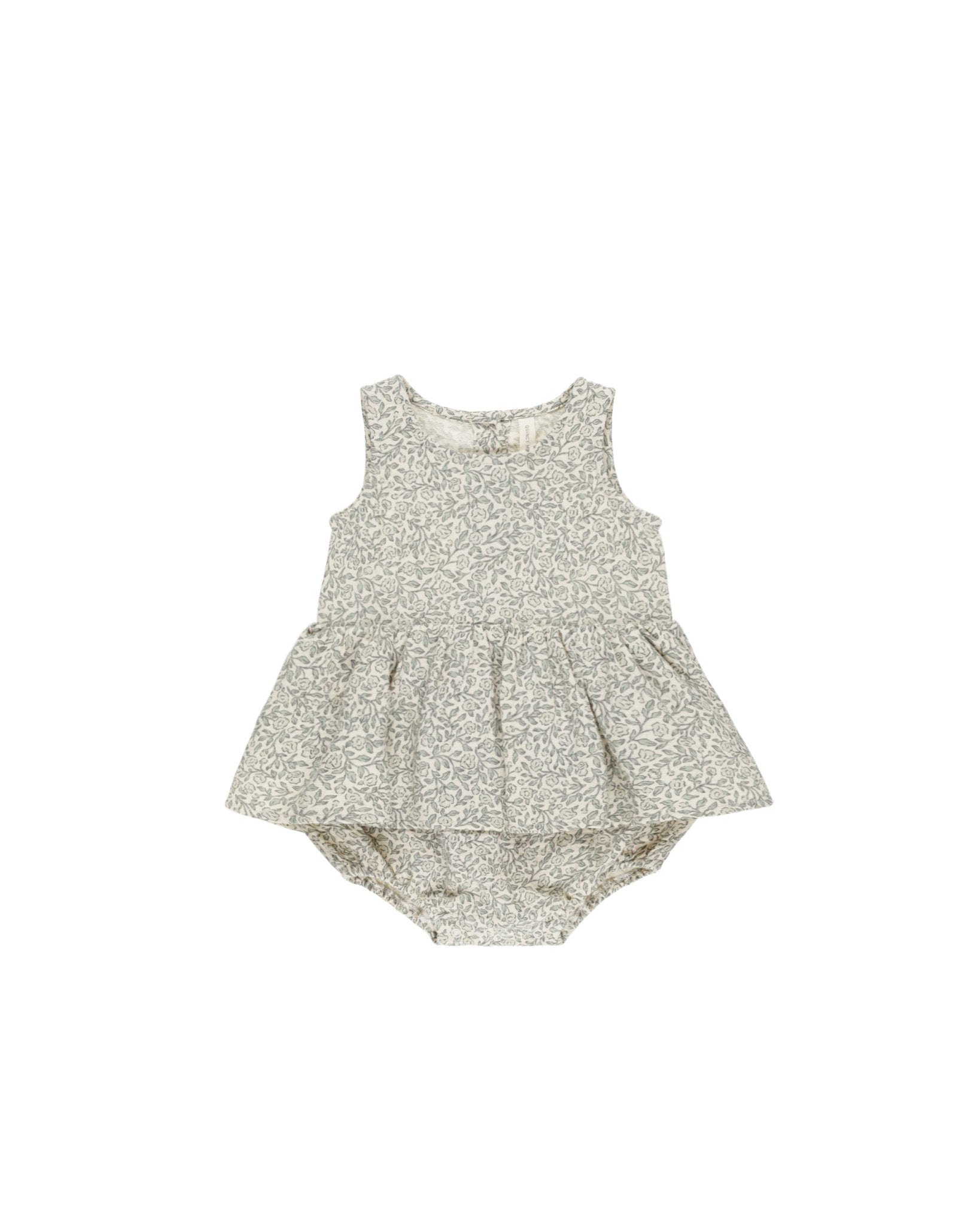 Skirted Tank Romper || Green Garden