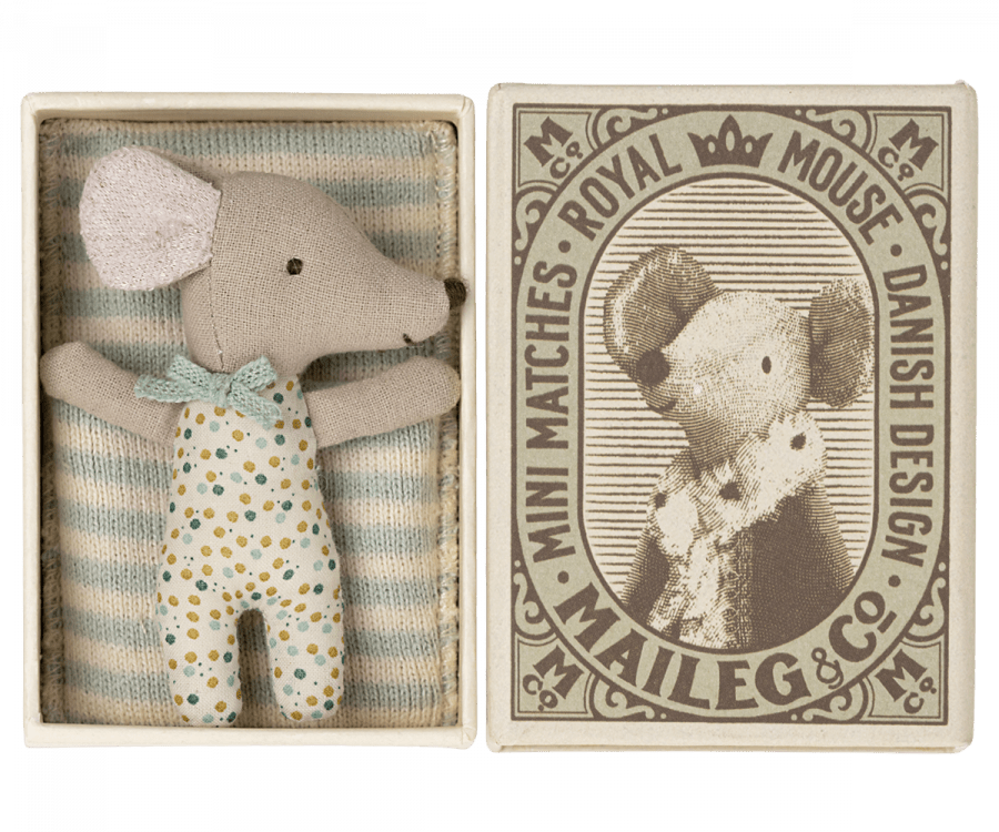 Sleepy Wakey, Baby Mouse - Blue