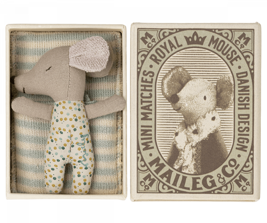 Sleepy Wakey, Baby Mouse - Blue