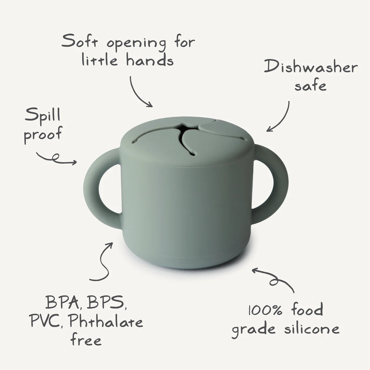 Silicone Snack Cup | Shifting Sand