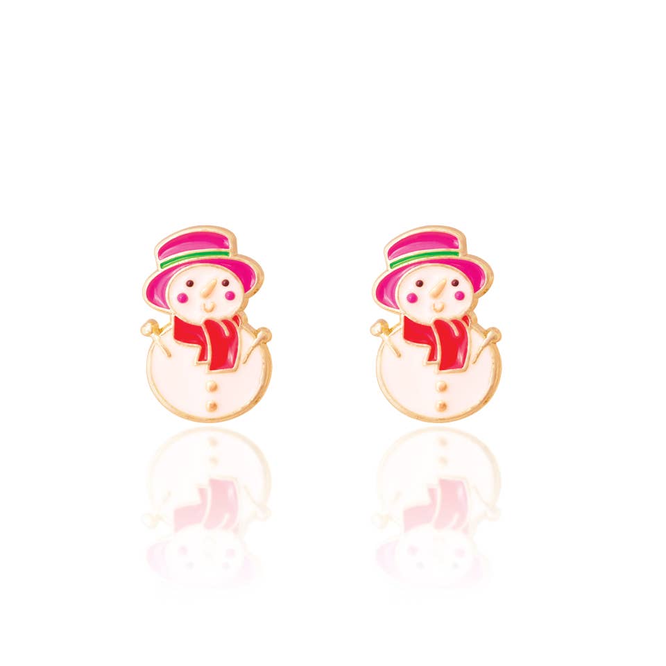 Snowman Wonderland | Clip On Earrings