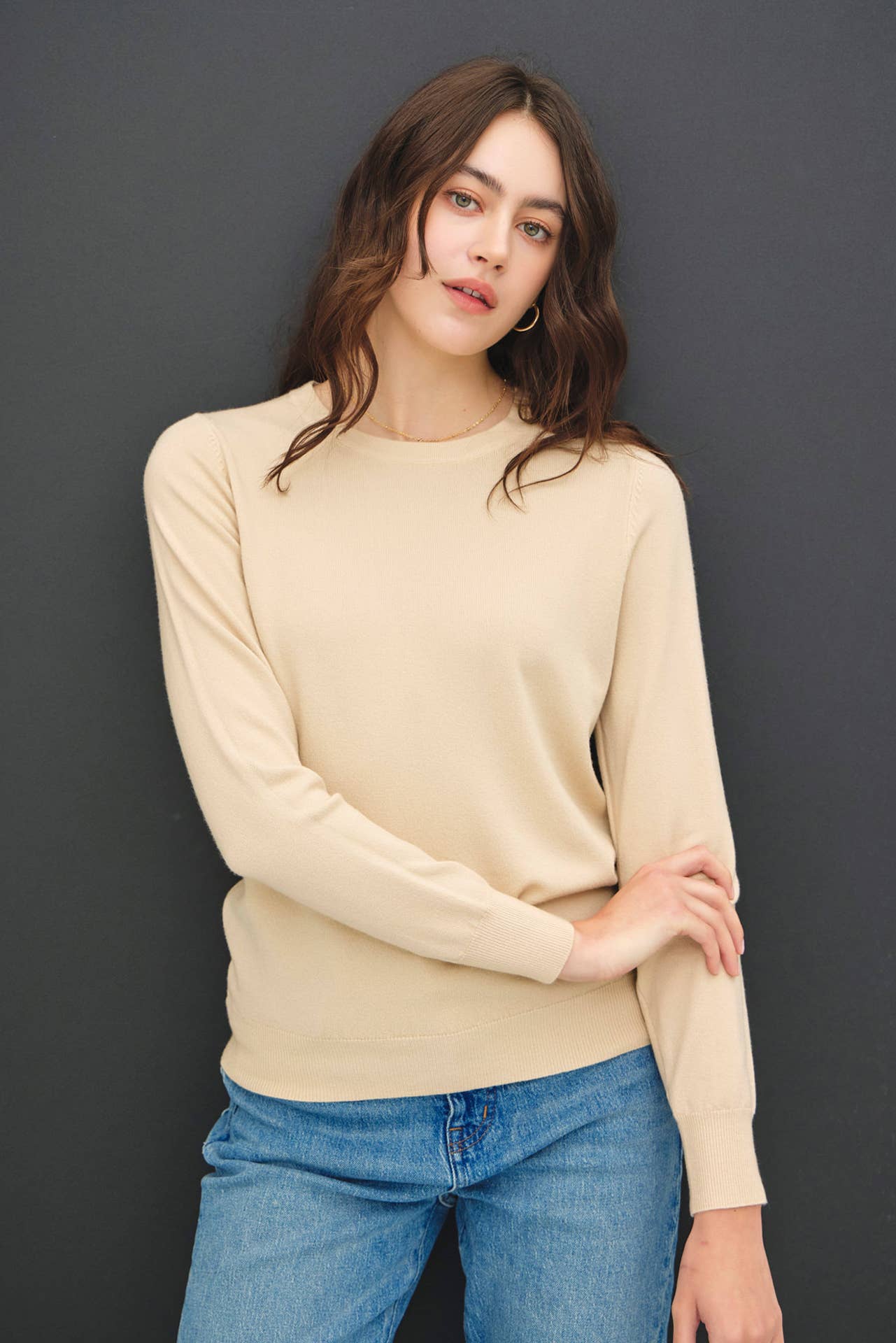 Soft Crew Neck | Oatmeal