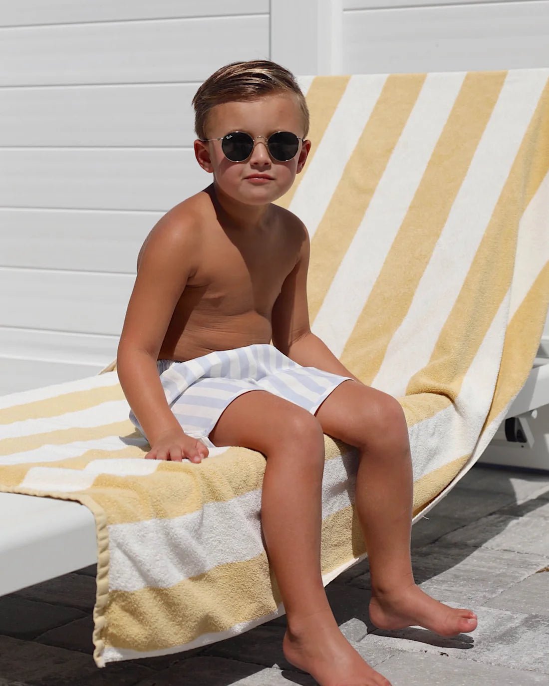 Swim Trunk || Blue Stripe