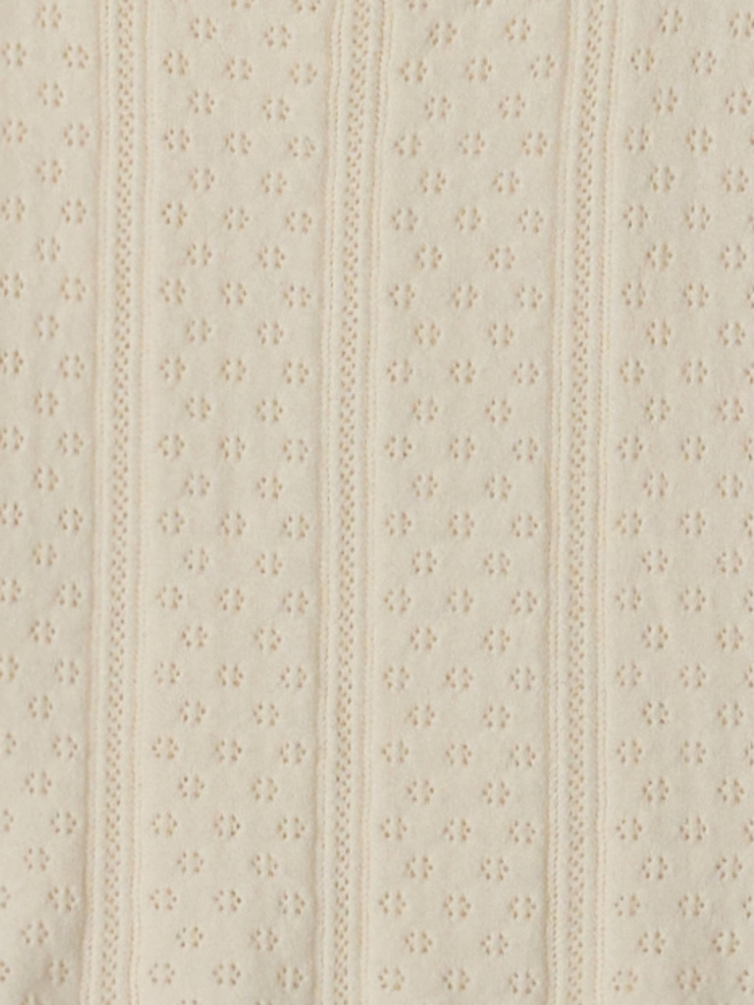 The Karis Knit Pointelle Tank Top - Ivory