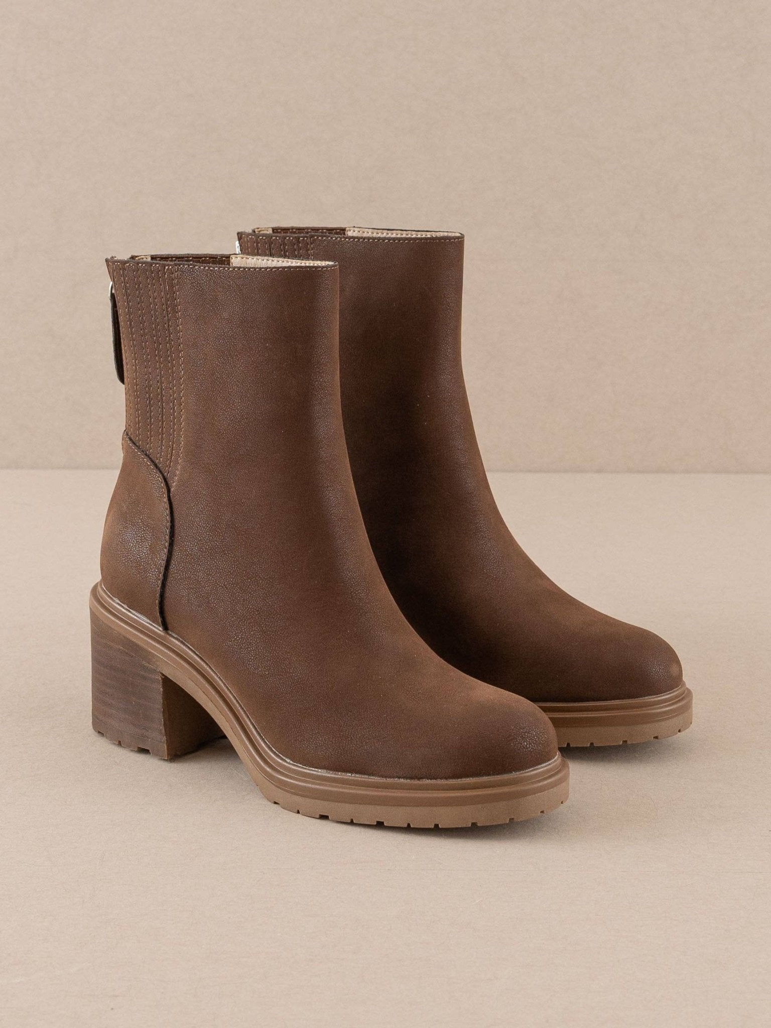 The Megan | Chelsea Bootie - Coffee - Khanh