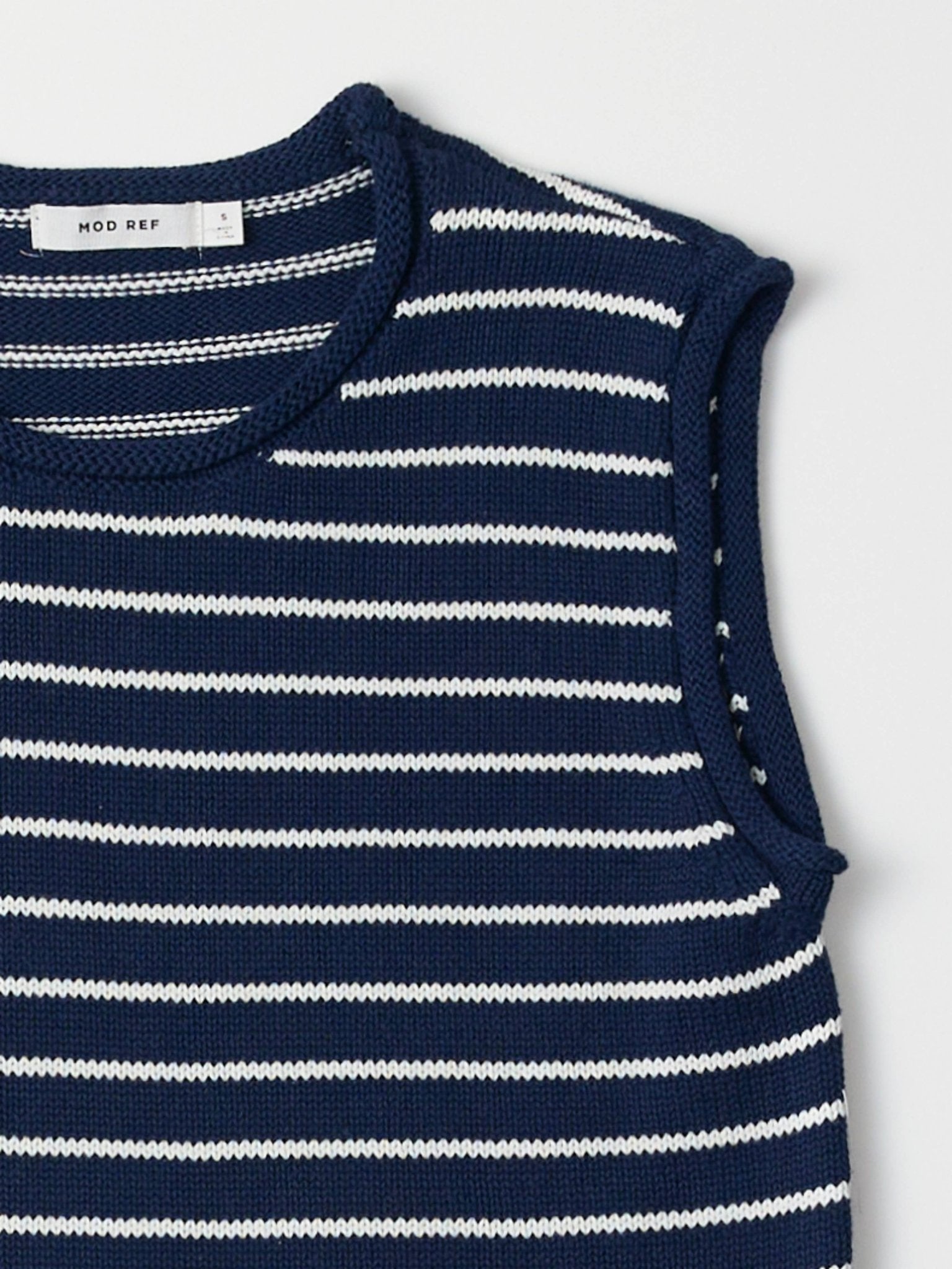 The Paulson Striped Sleeveless Knit Top