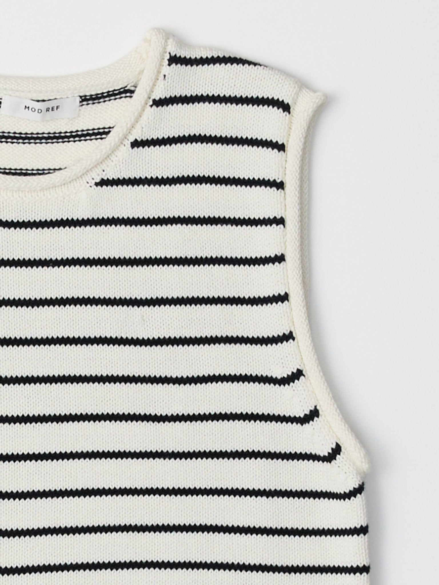 The Paulson Striped Sleeveless Knit Top