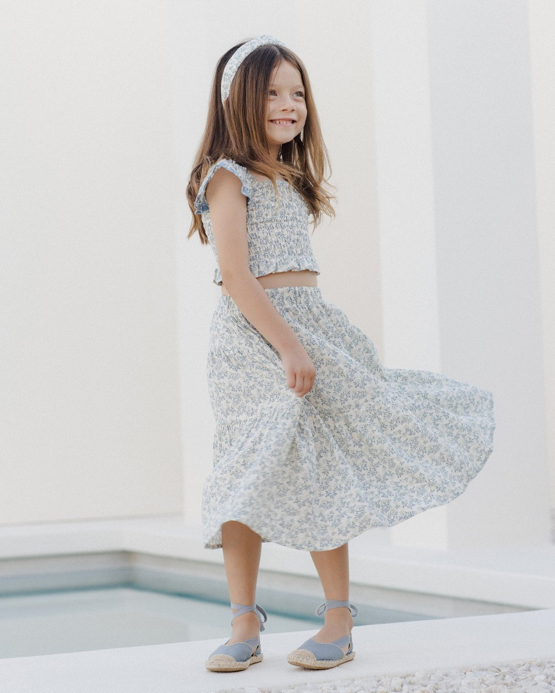 Tiered Midi Skirt || Blossom