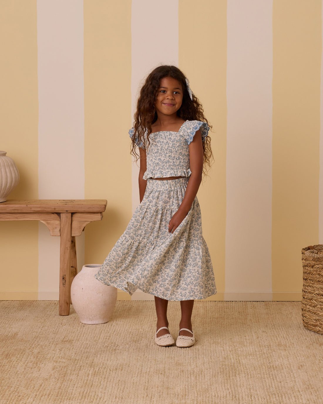 Tiered Midi Skirt || Blossom