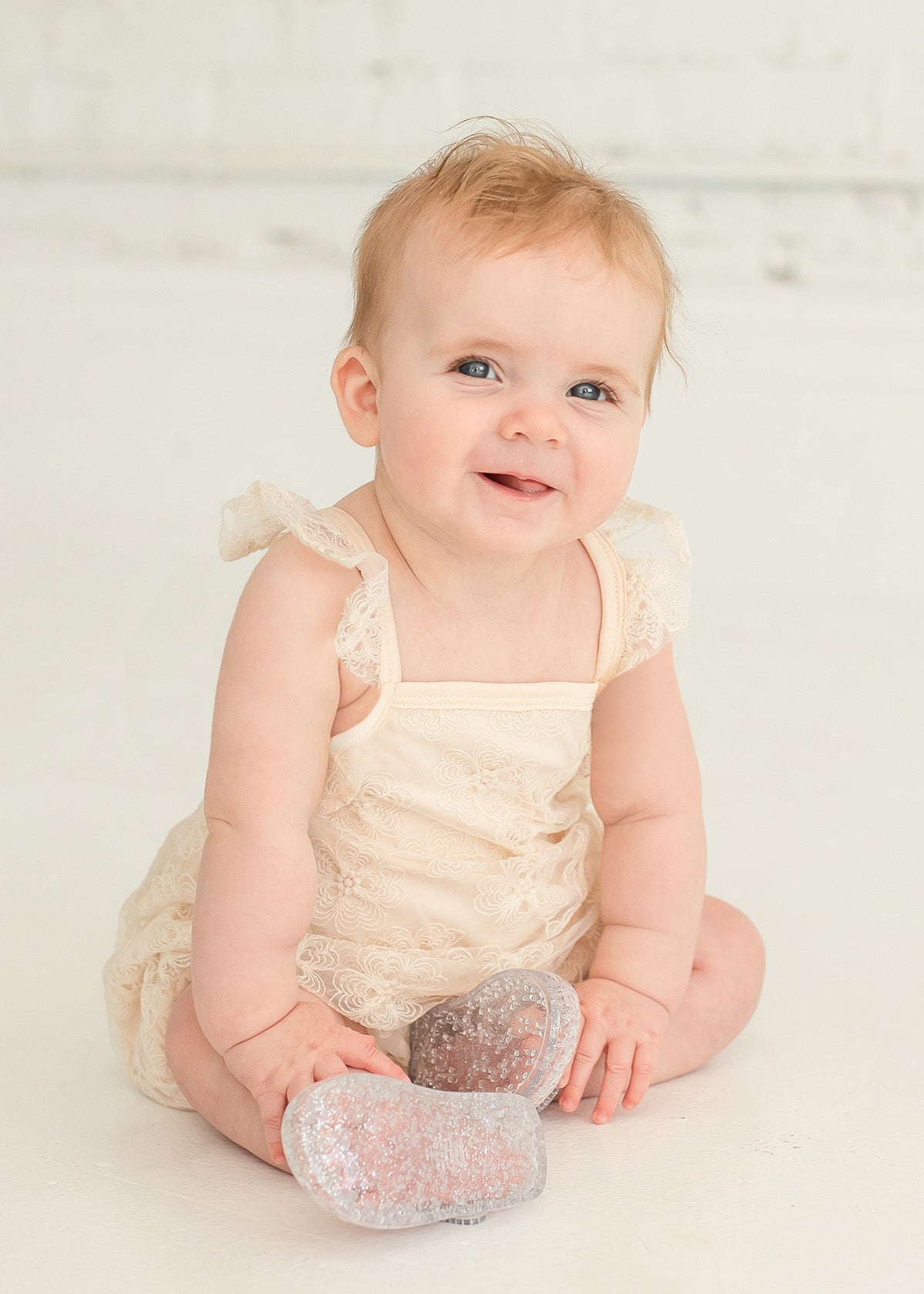 Vanilla Bean Embroidered Romper