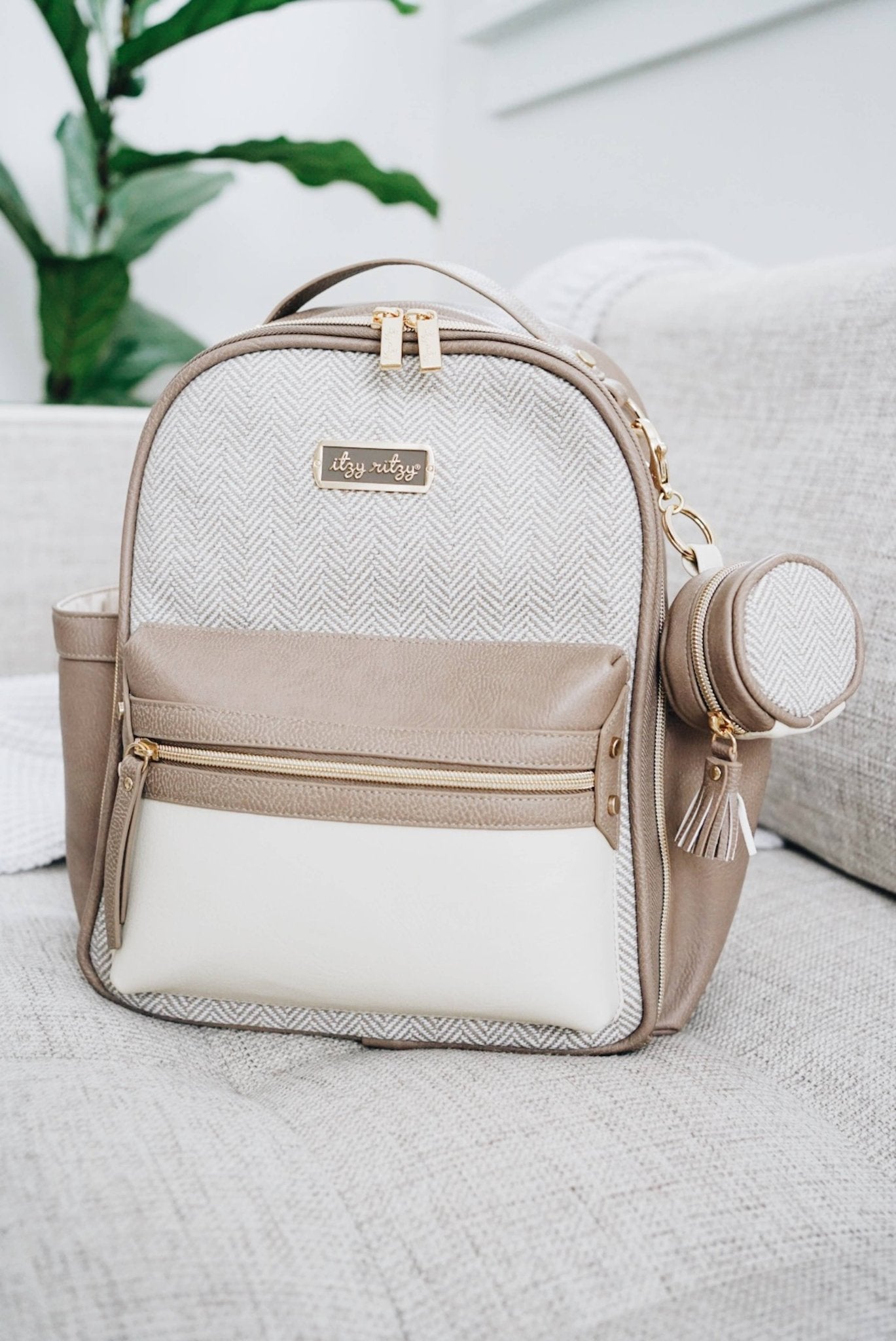 Vanilla Latte Itzy Mini™ Diaper Bag Backpack