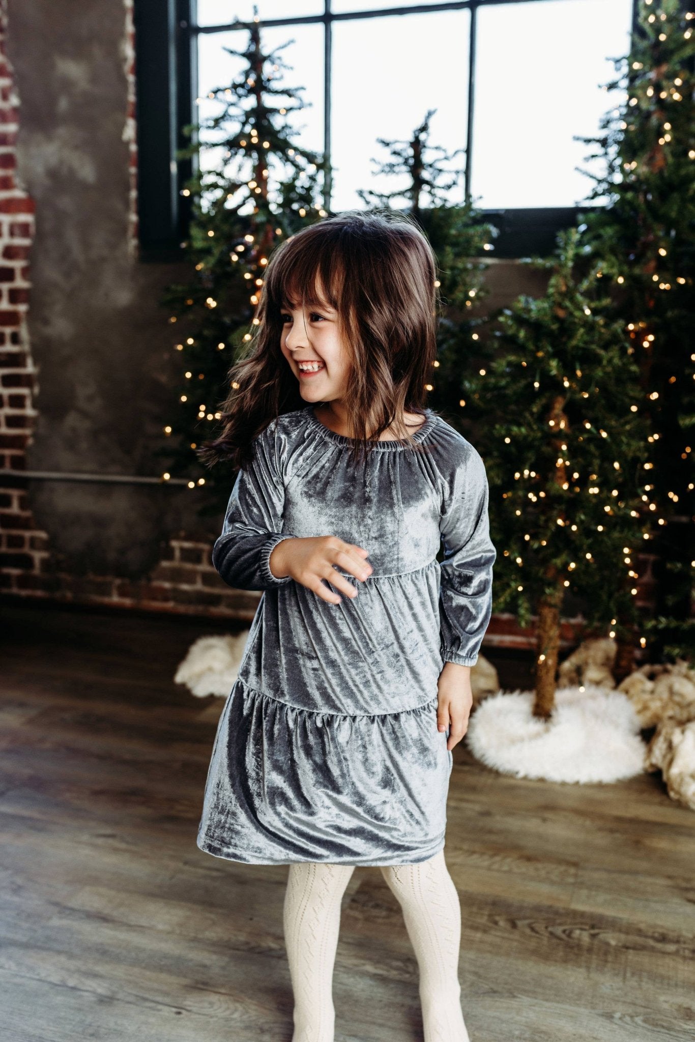 Velour Tiered Dress | Stillwater