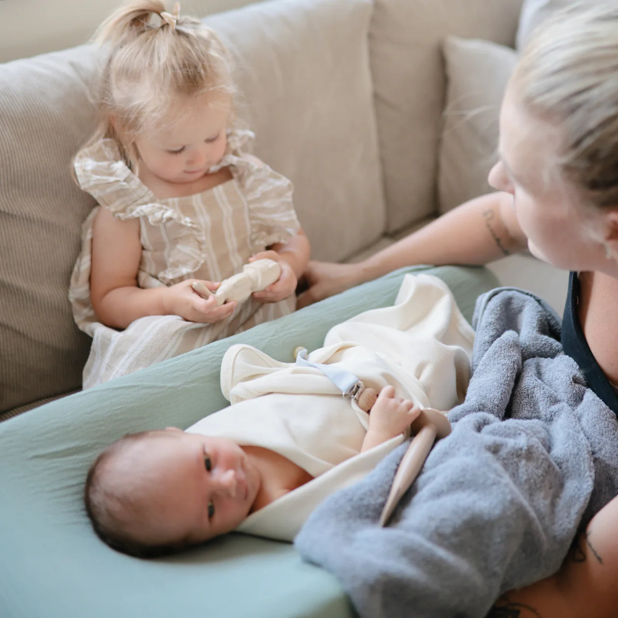 Organic Cotton Baby Hooded Towel - Tradewinds
