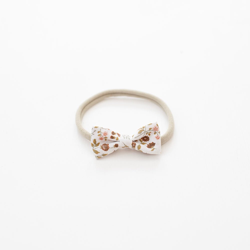 Vintage Floral Rose | Mini Bow