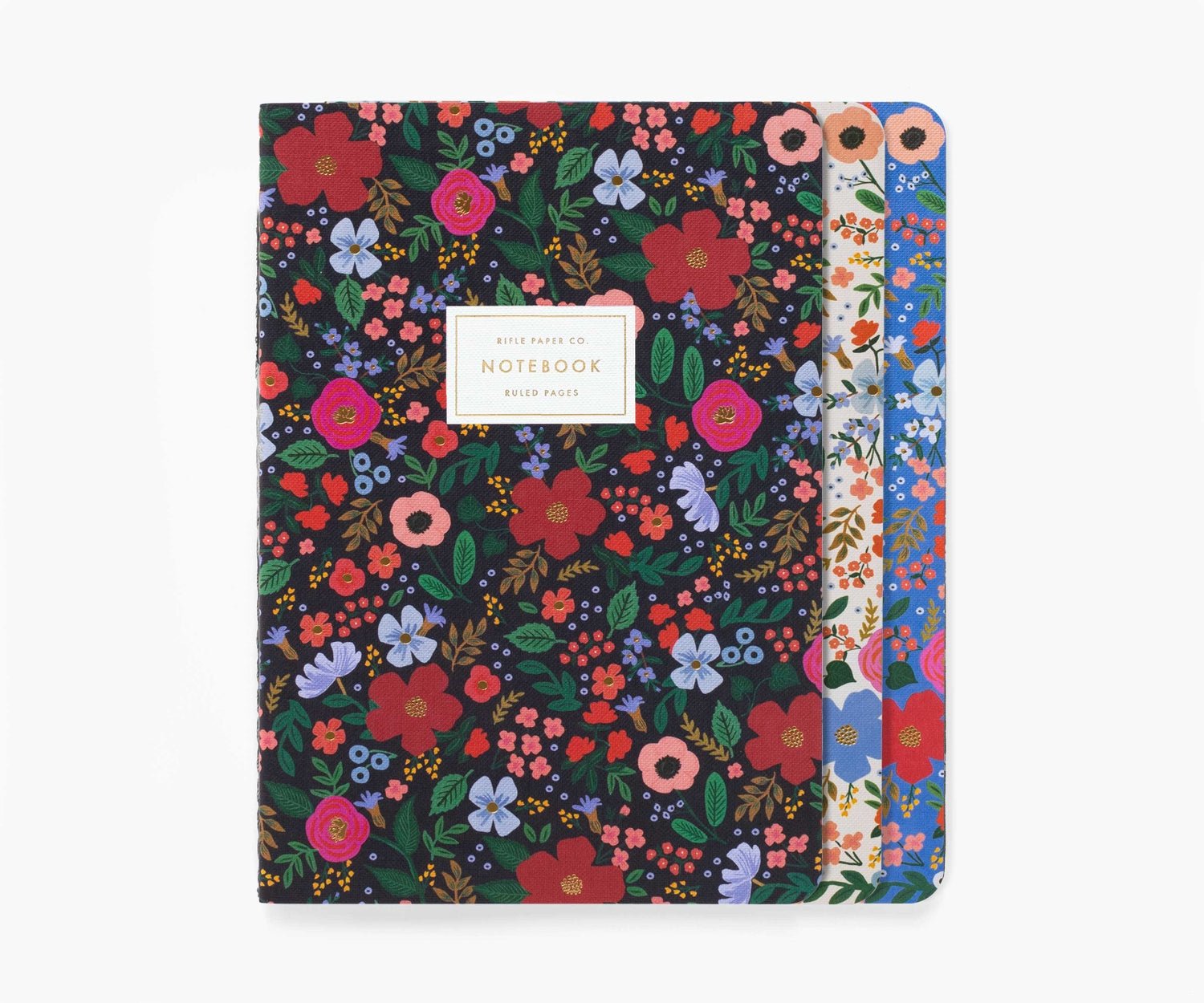 Wild Rose Stitched Notebook Set