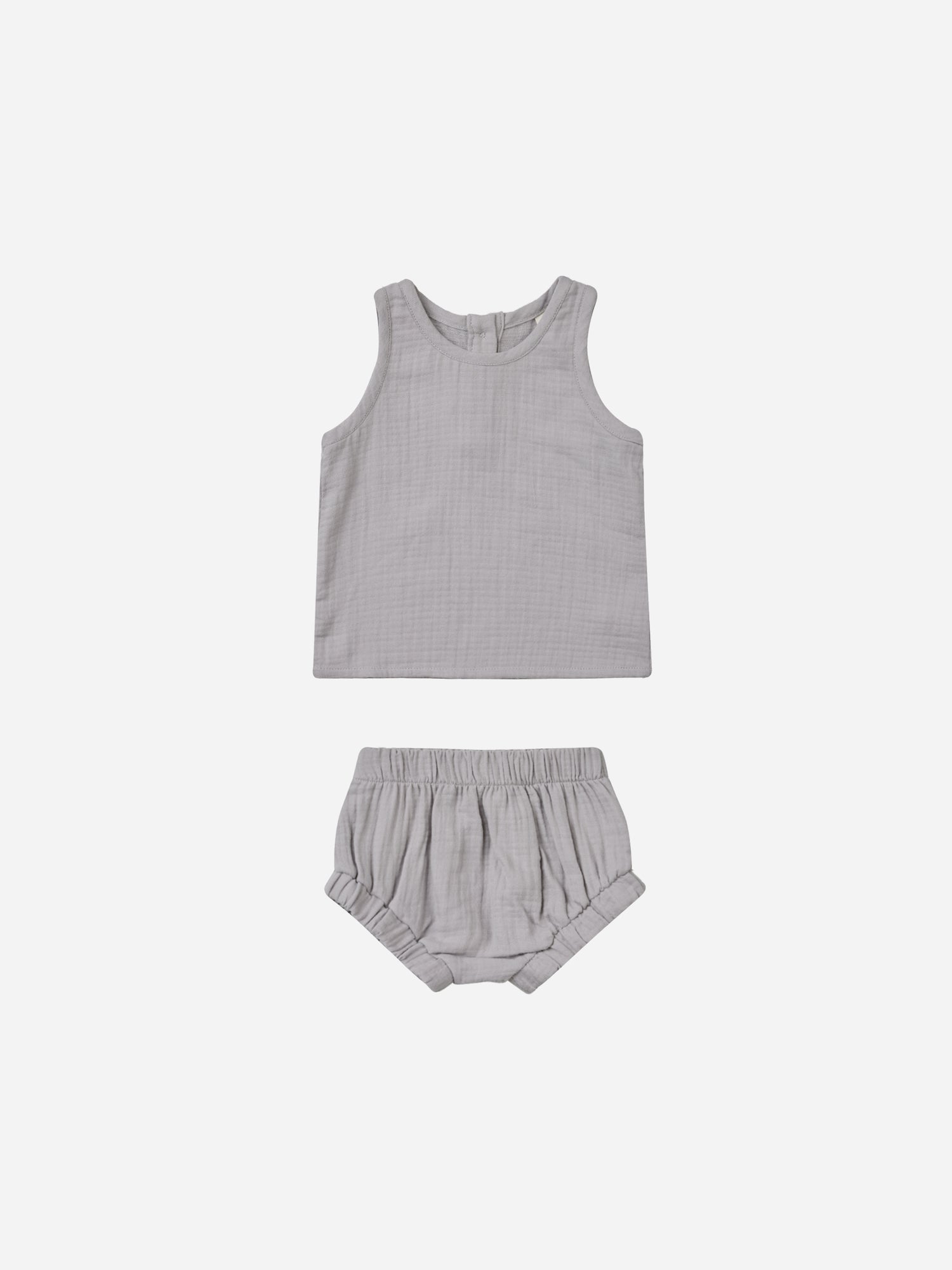 Woven Tank + Short Set || Periwinkle