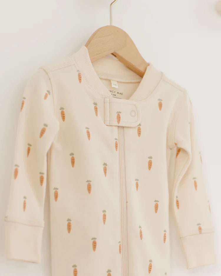 Zip Long Sleeve Sleeper || Carrots