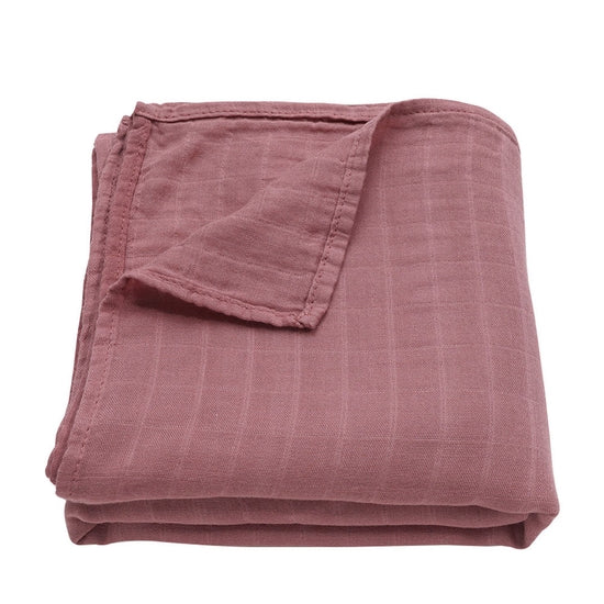 Muslin Swaddle Blanket (Mauve)